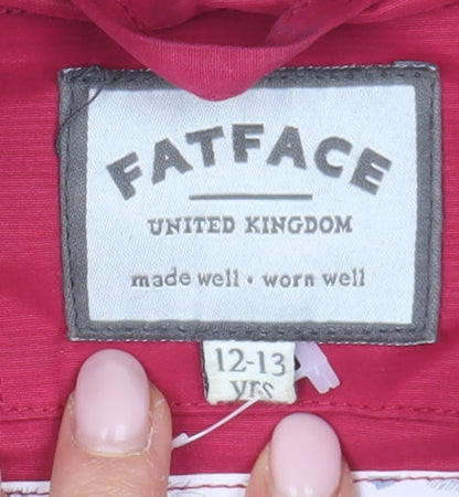 FatFace Teens Pink Hooded Puffer Waistcoat