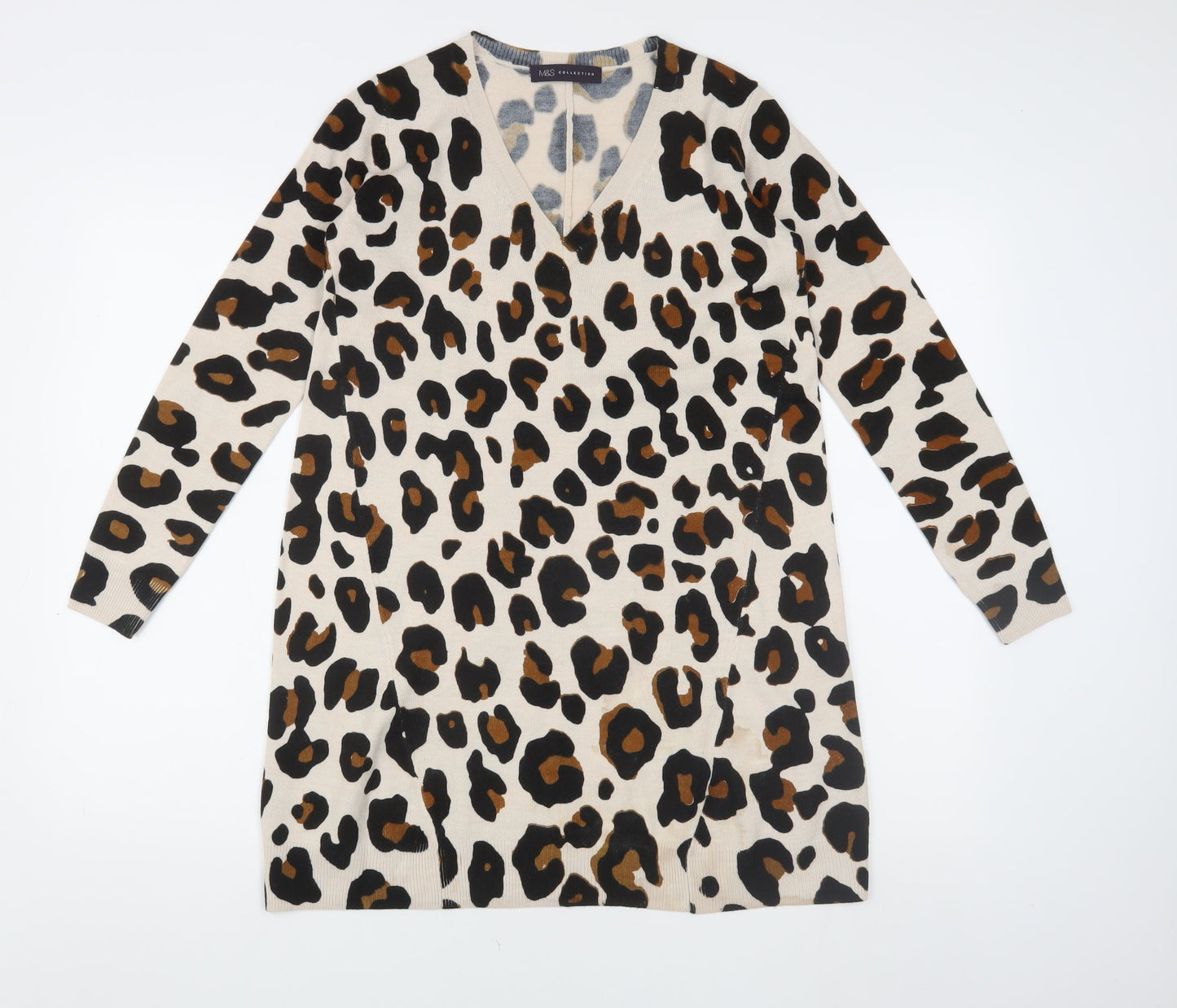Marks and Spencer Women's Animal Print Knit Dress Size 6