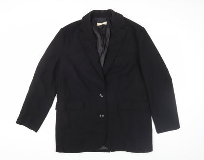 Mango Women's Black Blazer, Size L, Classic Style