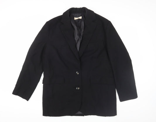Mango Women's Black Blazer, Size L, Classic Style