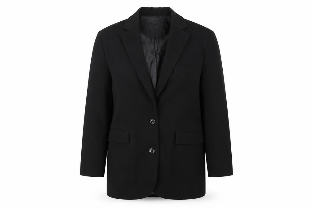 Mango Women's Black Blazer, Size L, Classic Style