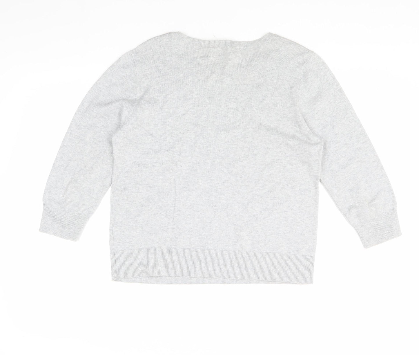 Oasis Women’s Ivory Embroidered Pullover, Medium