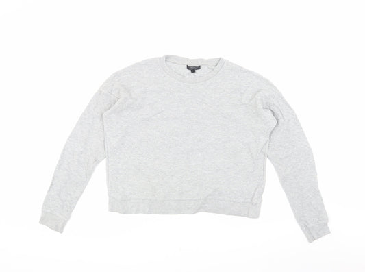 Topshop Women's Grey Pullover Sweatshirt Size 10