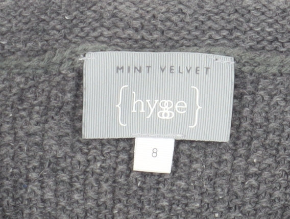 Mint Velvet Women's Grey Tunic Jumper, Size 8