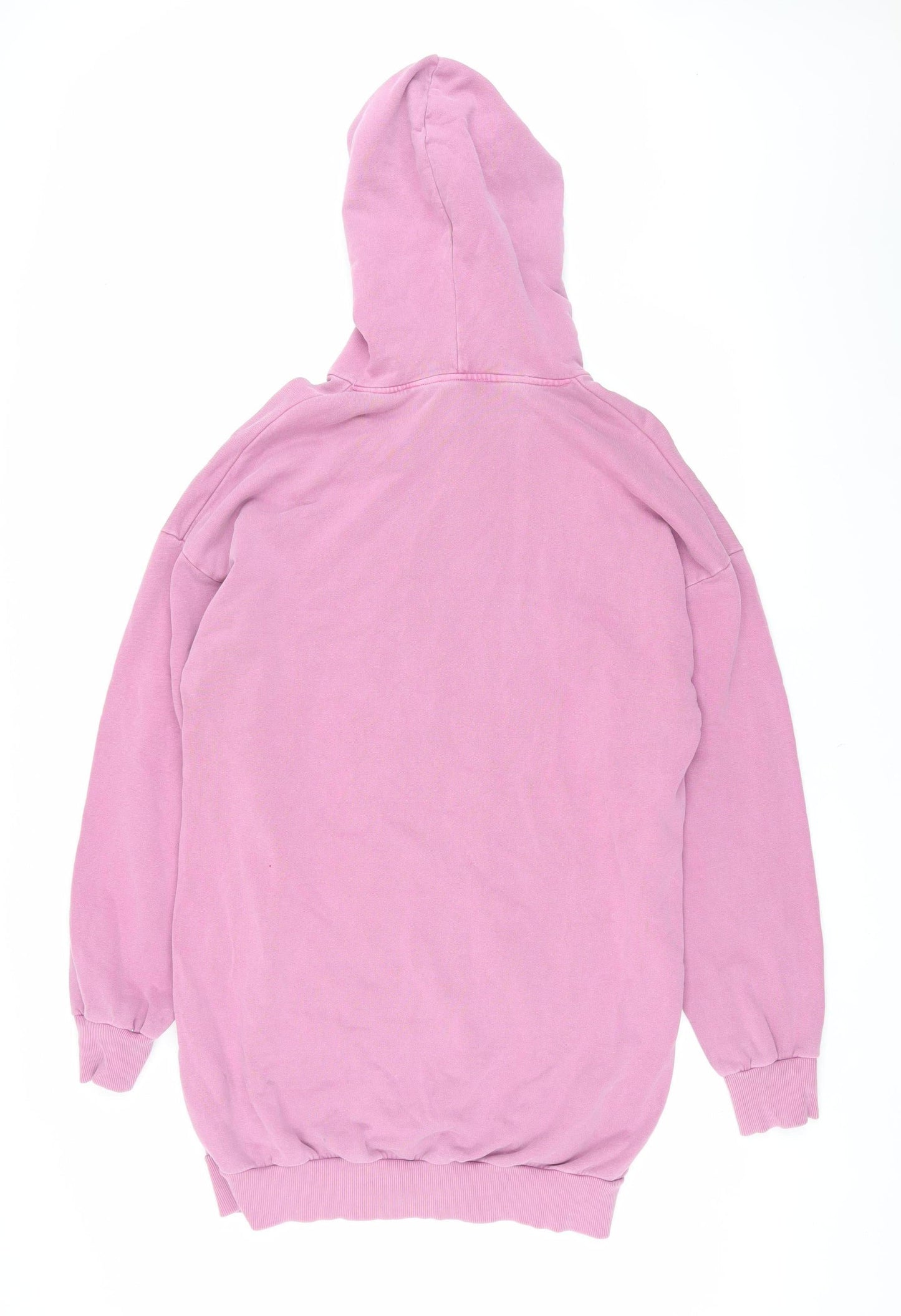 Topshop Women's Pink Hooded Jumper Dress, XS-S