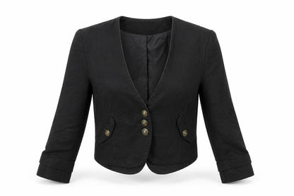 Marks & Spencer Black Linen Blazer, Size 10, Women's