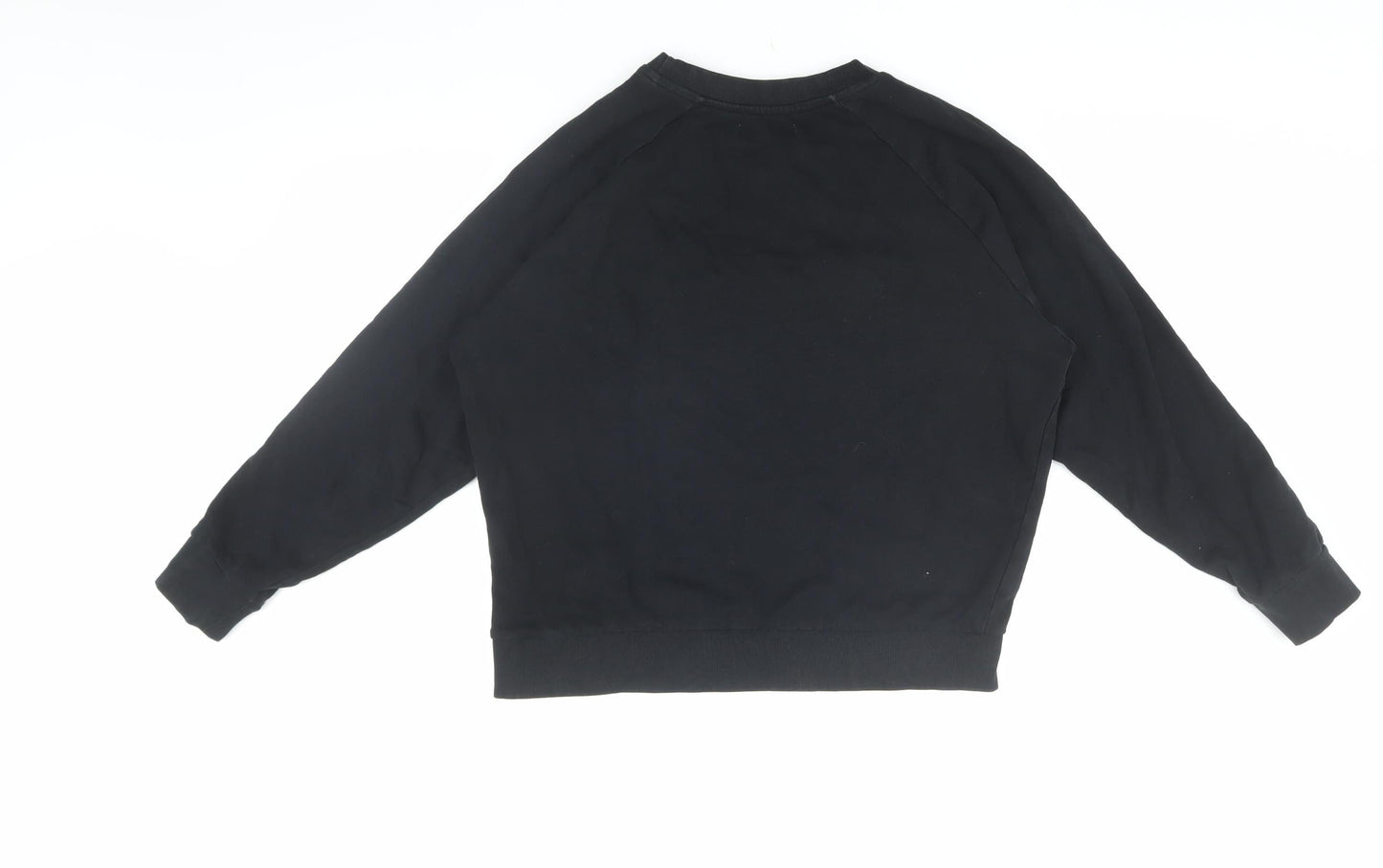 Pull & Bear Women’s Black Logo Pullover Sweatshirt, Size S