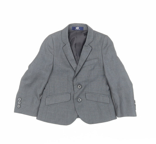 Duck & Dodge Boys Grey Blazer 2 Years Formal Single-Breasted