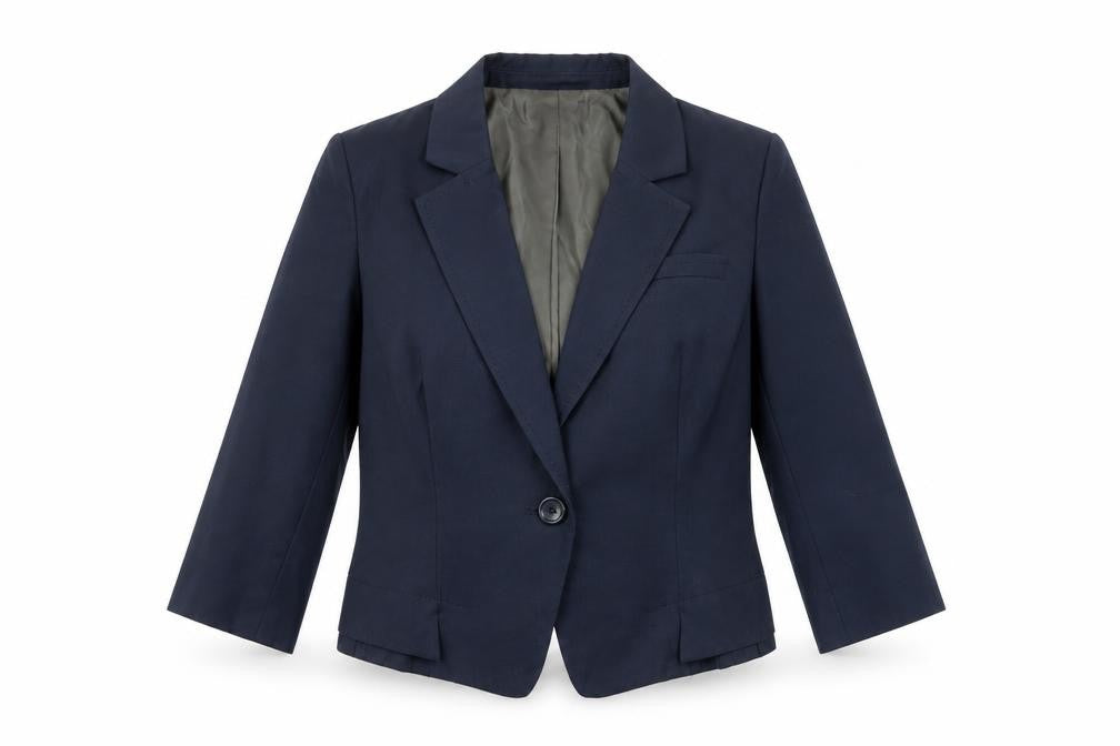 LUX Women's Blue Slim Fit Trouser Suit Jacket S