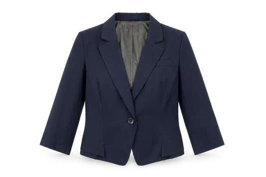LUX Women's Blue Slim Fit Trouser Suit Jacket S