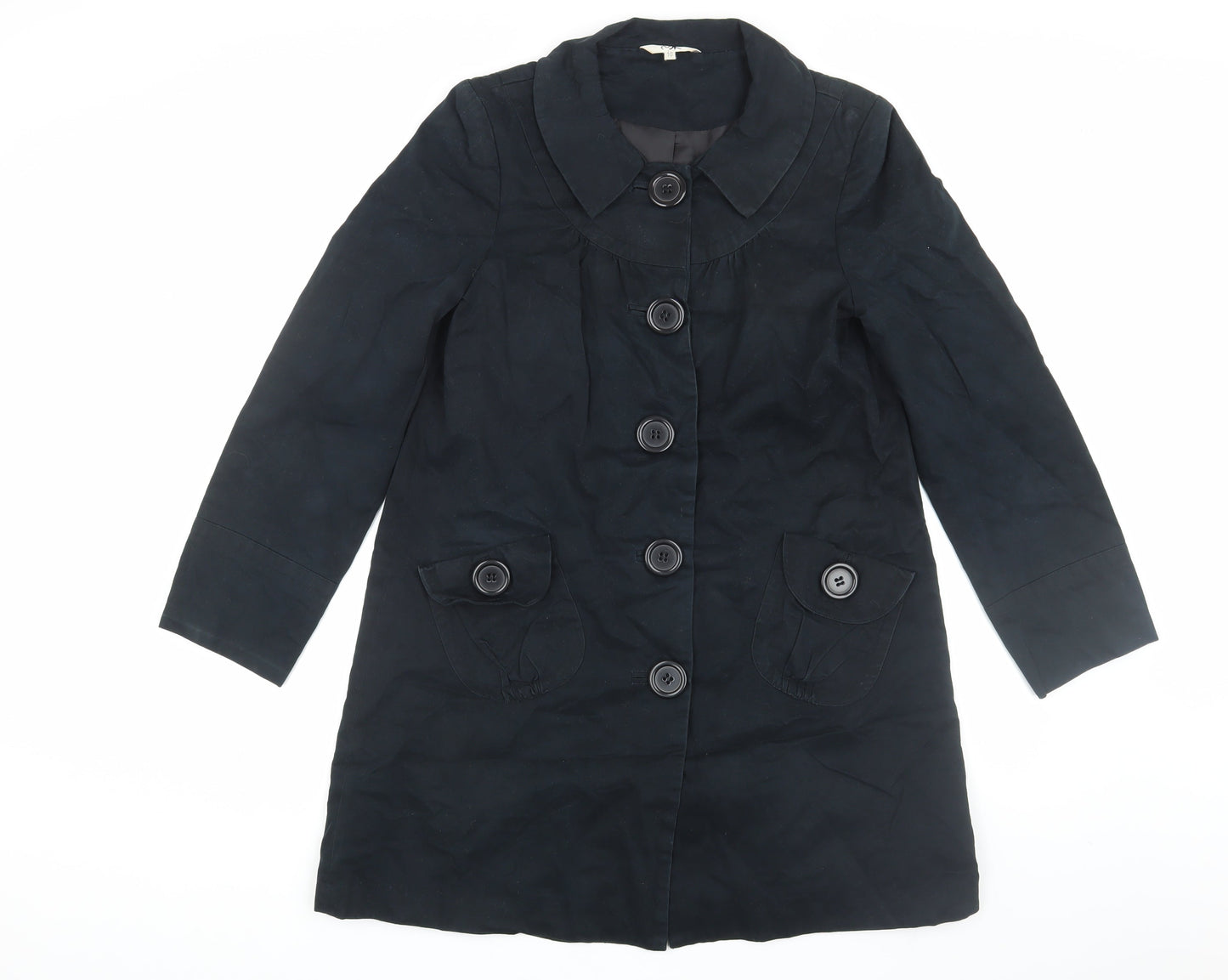 Marks and Spencer Women's Black Overcoat Size 10