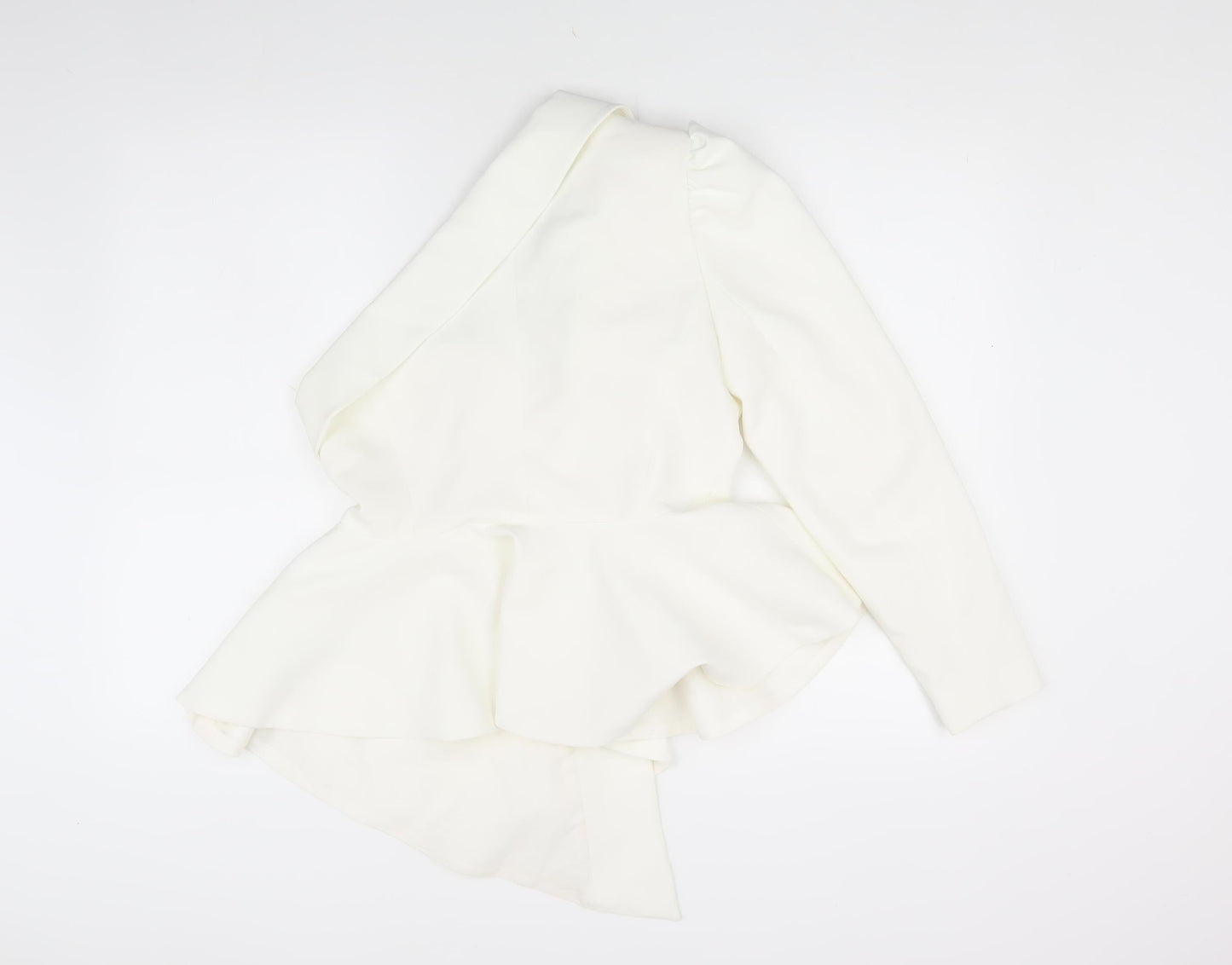 ASOS Women's White Long Sleeve Collared Blouse Size 12
