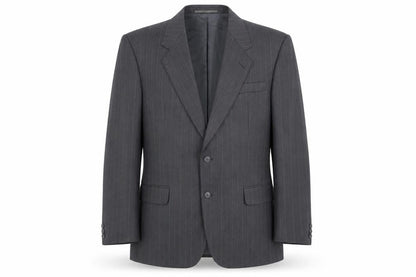 Odermark Men's Grey Striped Blazer, Size 46R, Vintage