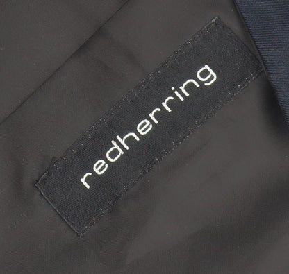 Close-up detail of Red Herring Men's Blue Suit Waistcoat, size 42, Regular
