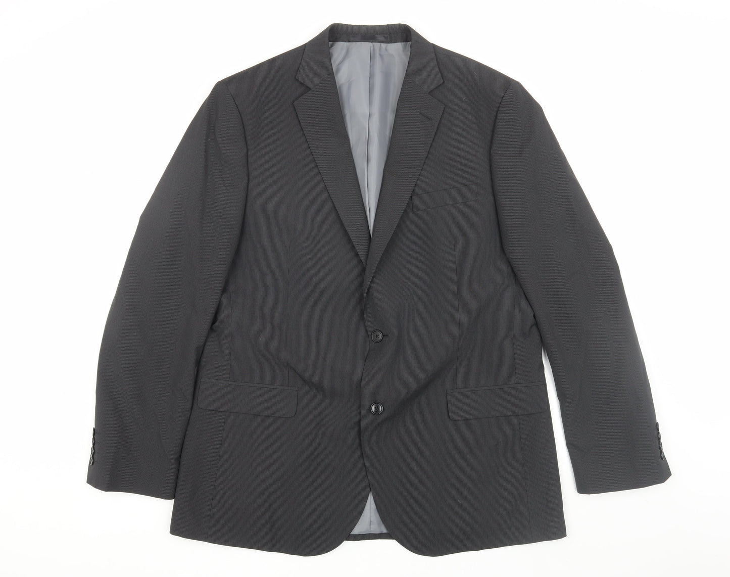 Marks and Spencer Men's Grey Suit Jacket 44 Regular