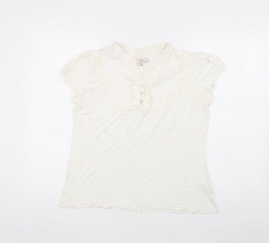 New York Laundry Women's White Blouse - Size 14