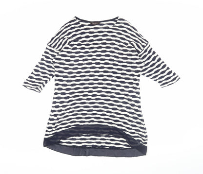 Phase Eight Women's Blue Striped Tunic, Size 8, Chic Casual Jumper