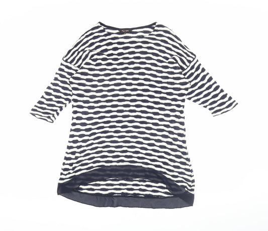 Phase Eight Women's Blue Striped Tunic, Size 8, Chic Casual Jumper