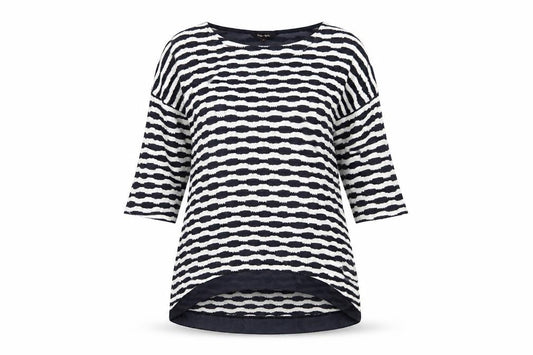 Phase Eight Women's Blue Striped Tunic, Size 8, Chic Casual Jumper