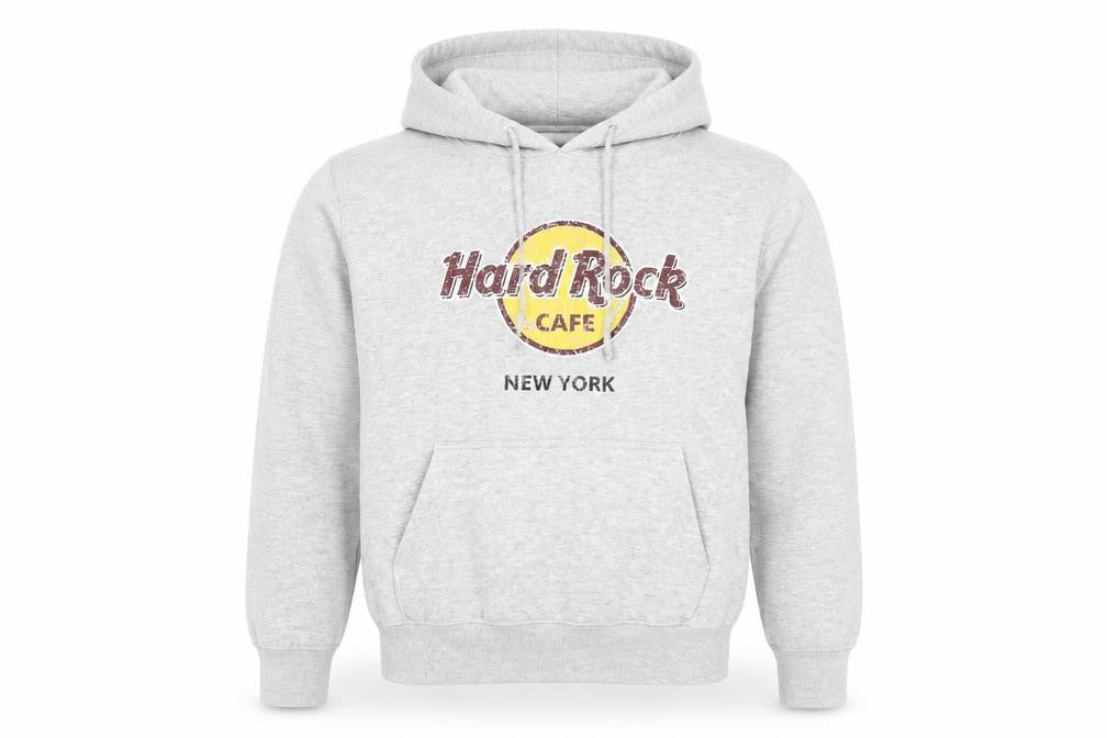 Hard Rock Cafe Grey Hoodie Unisex M Pullover Music Style