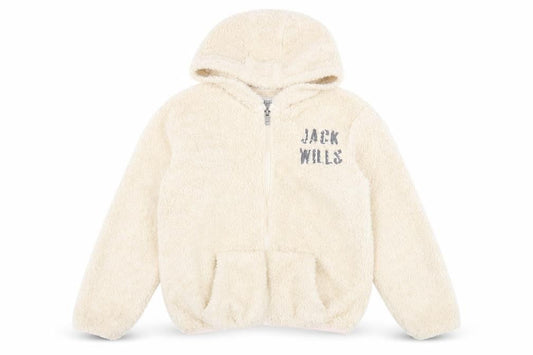 Jack Wills Girls Beige Hooded Puffer Jacket 12-13Y