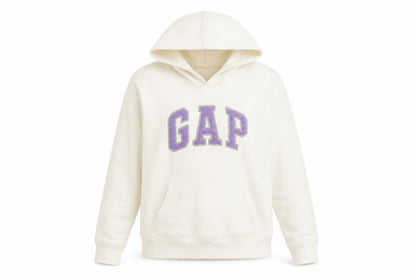 Gap Women's Ivory S Pullover Hoodie with Logo