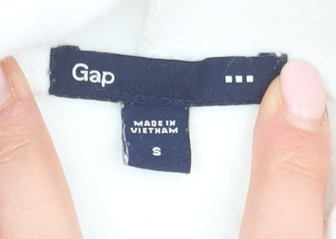 Gap Women's Ivory S Pullover Hoodie with Logo