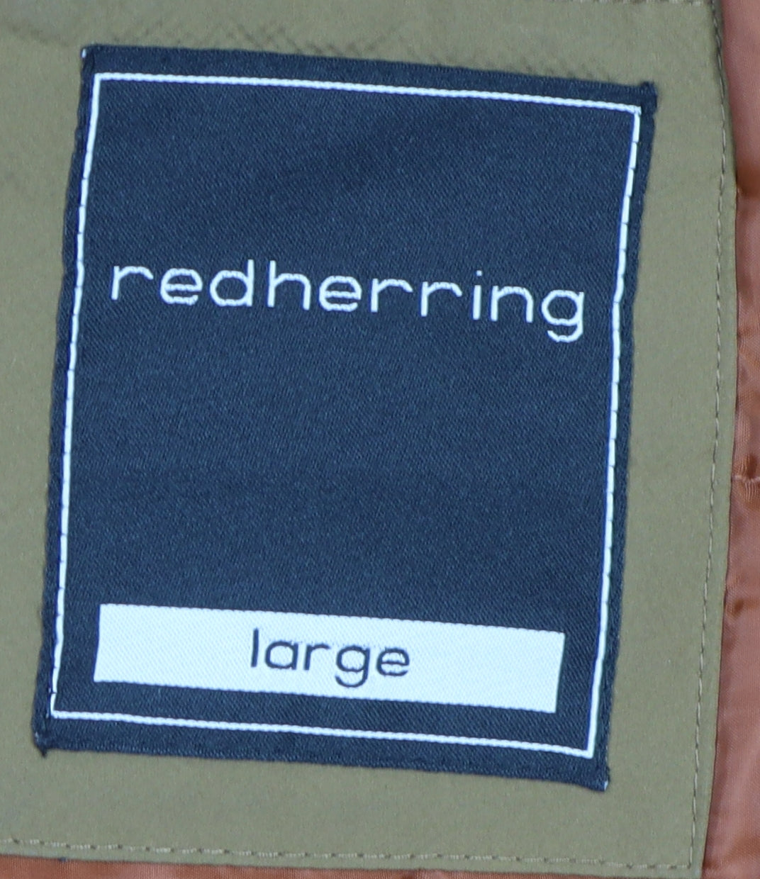 Red Herring Men's Brown Hooded Parka Jacket Size L