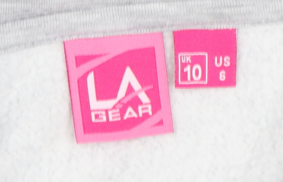 LA Gear Women's Grey Pullover Hoodie Size 10