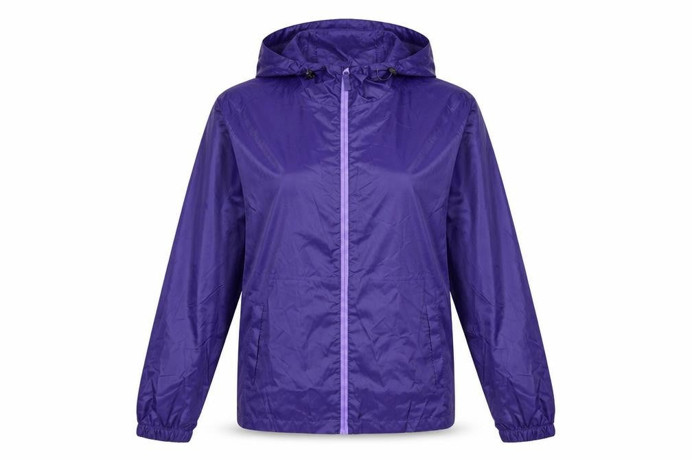 Regatta Women's Purple S Hooded Windbreaker Jacket