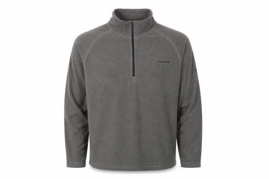 Craghoppers Men’s Grey Fleece Sweatshirt L 1/4 Zip