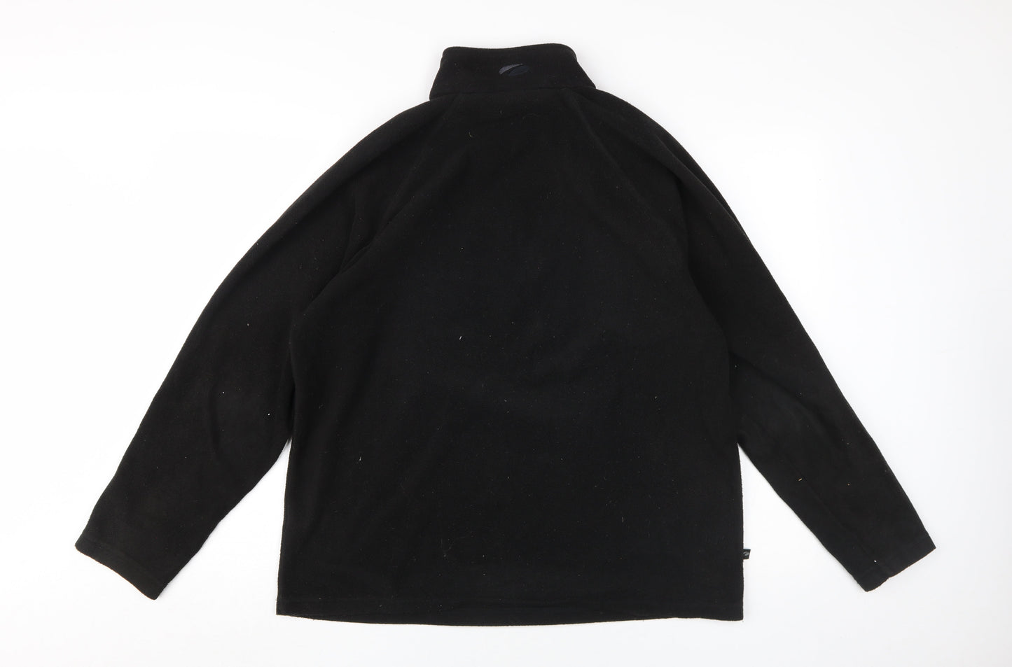 Mountainlife Men's Black Fleece 1/2 Zip Sweatshirt, Medium