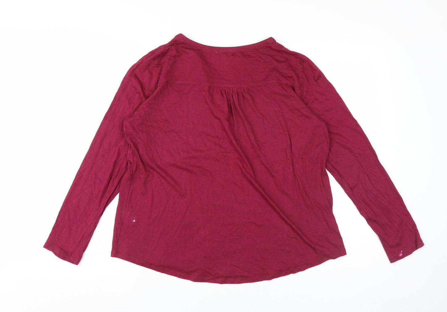 La Redoute Women's Red Henley Long Sleeve Top