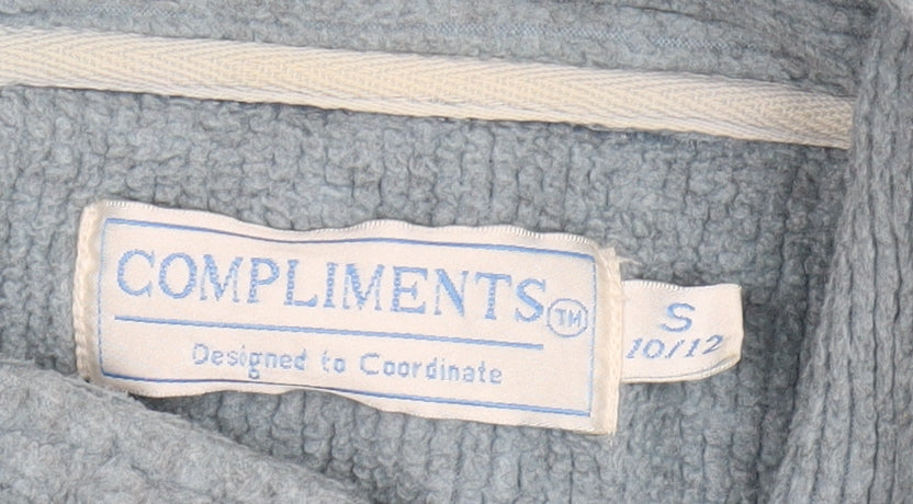 Compliments Women's Blue Knit Jacket Size S