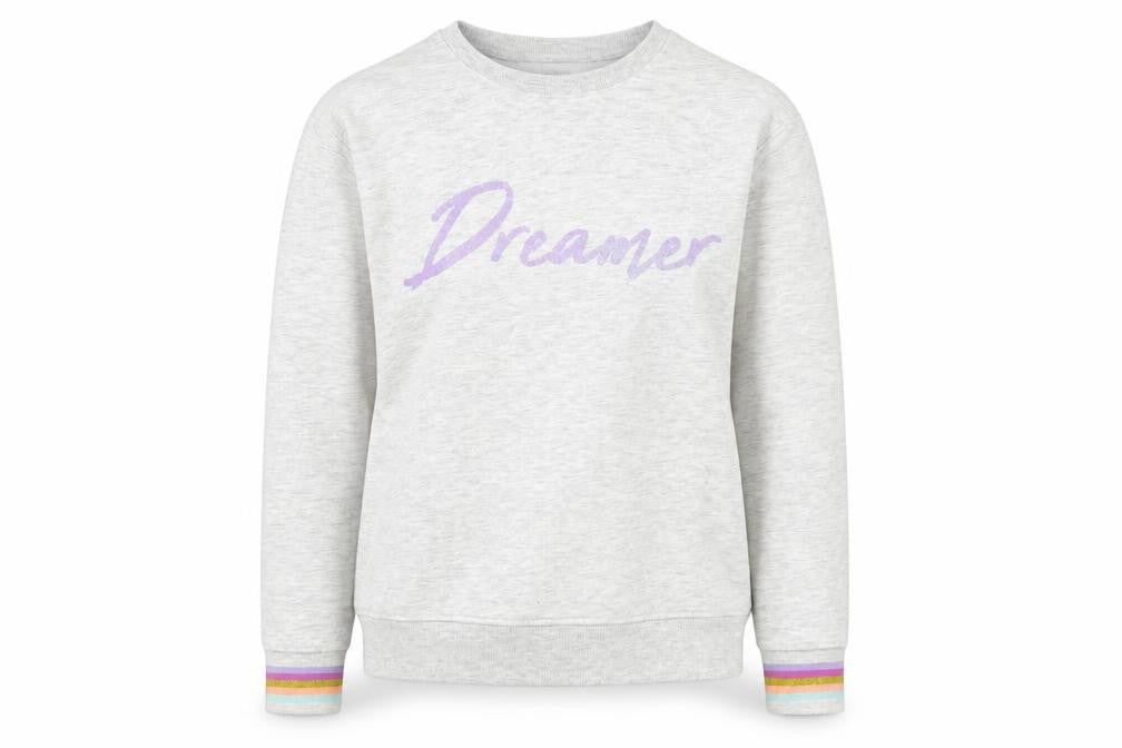 Marks & Spencer Girls Grey Dreamer Pullover Sweatshirt - Size 12