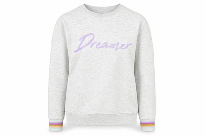 Front view of Marks & Spencer girls’ grey dreamer pullover sweatshirt -, size 12