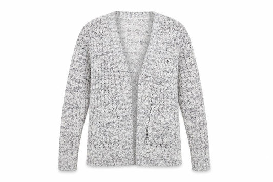 Warehouse Women's Grey Cardigan Size 12 Relaxed Fit