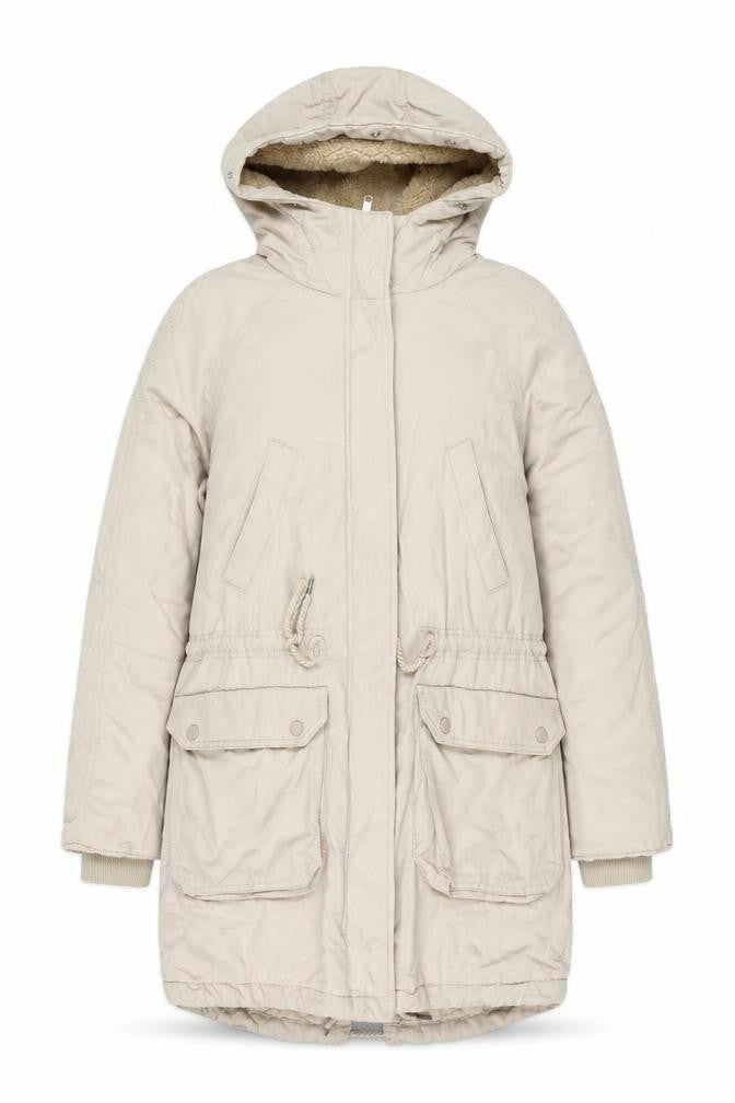 H&M Women's Beige Parka Coat XS