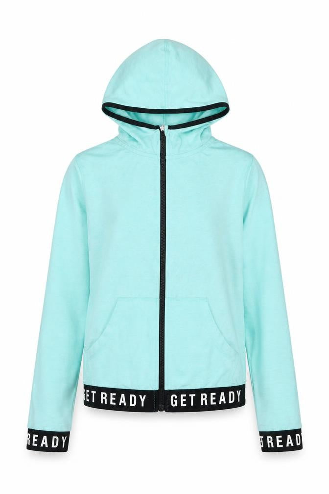 H&M Unisex Kids Blue Hooded Jacket 12 Years Activewear