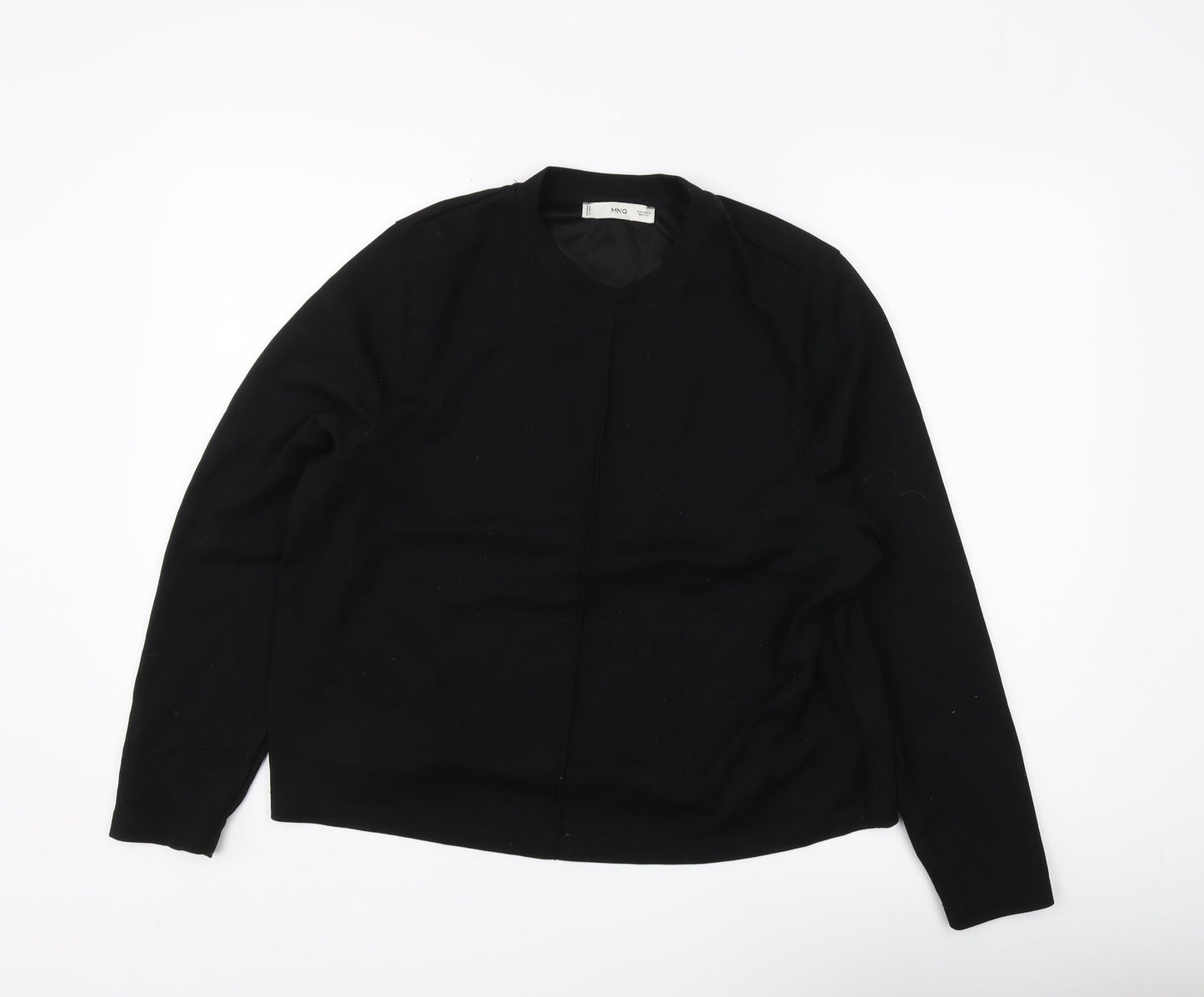 MNG Women's Black Basic Long Sleeve Top