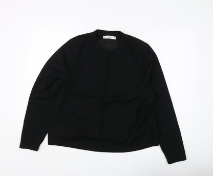 Mango Women's Black Basic Long Sleeve Top