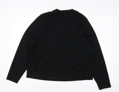 Mango Women's Black Basic Long Sleeve Top
