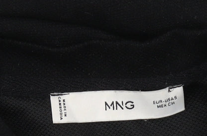 Mango Women's Black Basic Long Sleeve Top