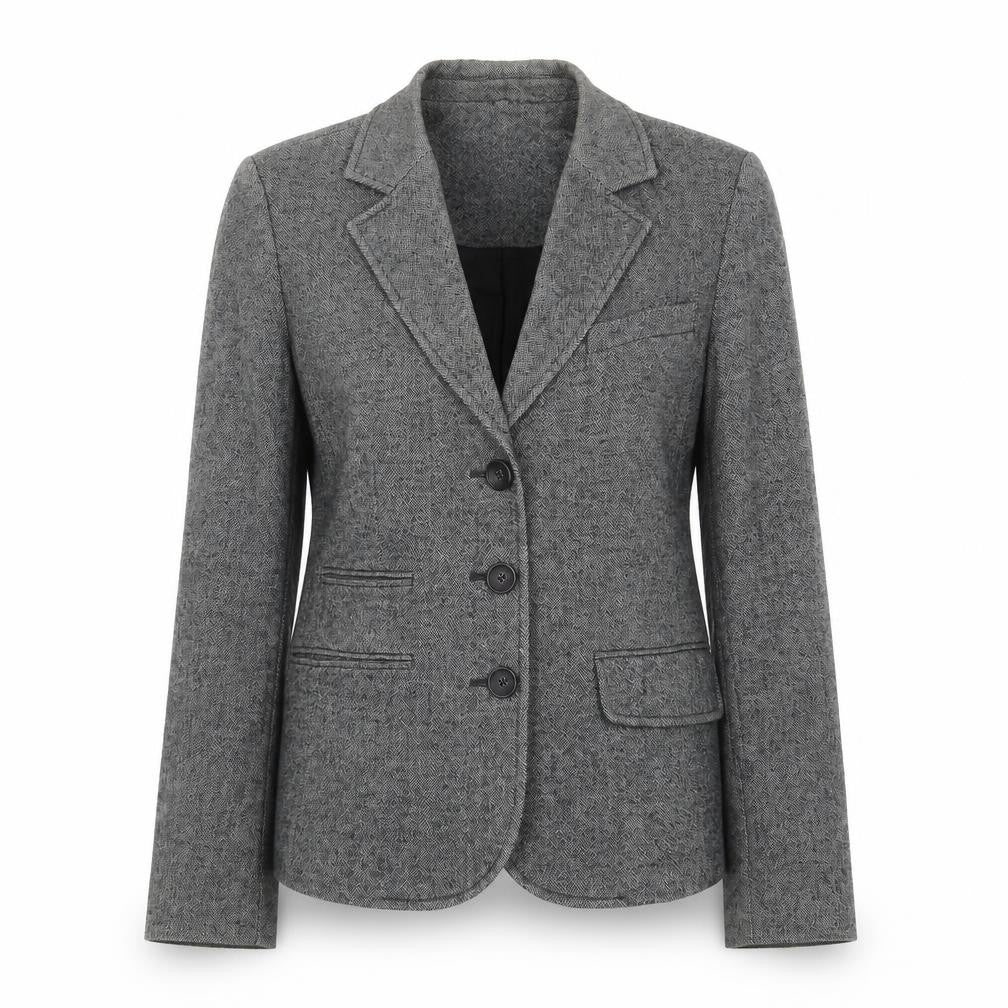 Milano Italy Women's Grey Tweed Blazer, Size 10