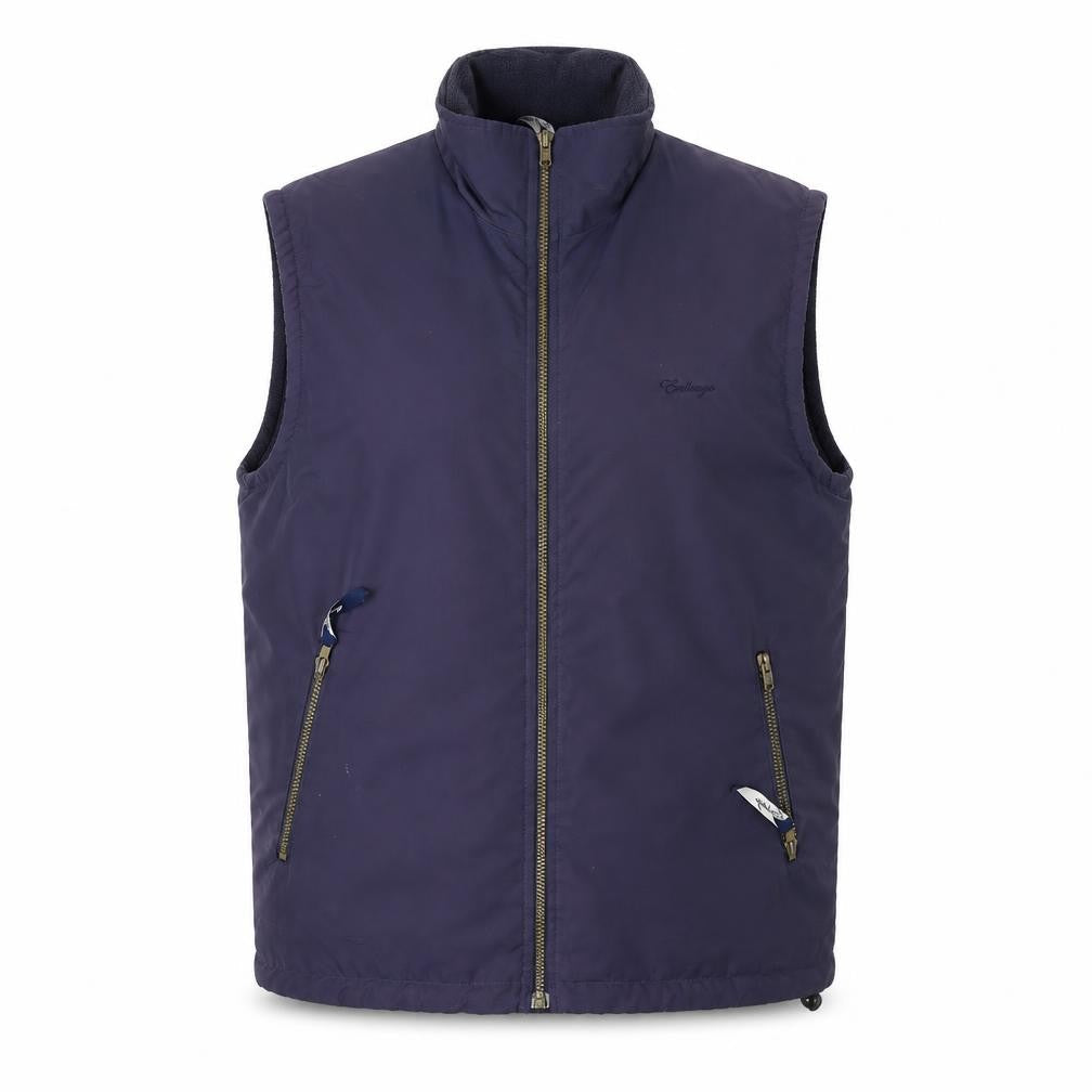 Embargo Men's Blue Waistcoat S Lined Casual Style
