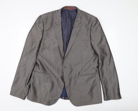 Ventuno 21 Men's Grey Blazer, Size 46, Ideal for Business
