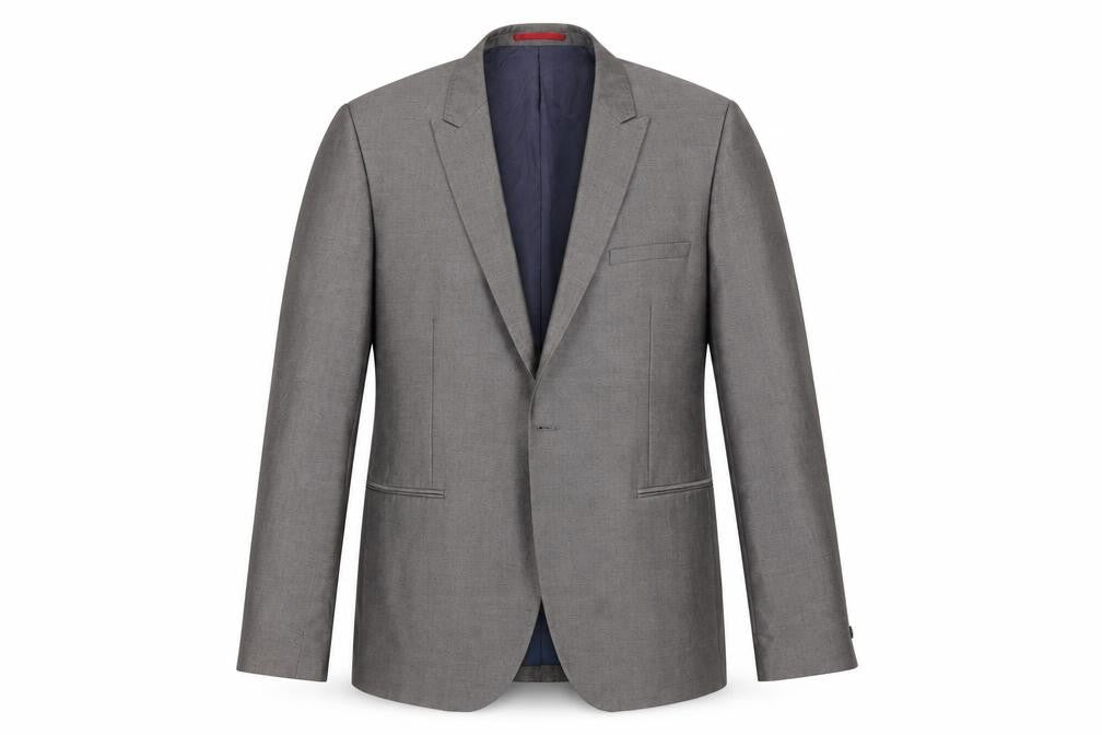 Ventuno 21 Men's Grey Blazer, Size 46, Ideal for Business