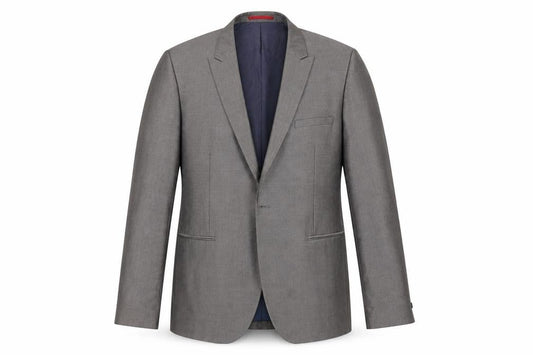 Ventuno 21 Men's Grey Blazer, Size 46, Ideal for Business