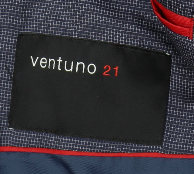 Ventuno 21 Men's Grey Blazer, Size 46, Ideal for Business