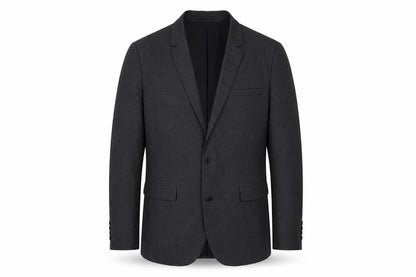 Front view of ASOS Men's Grey Regular Fit Blazer, size 40R